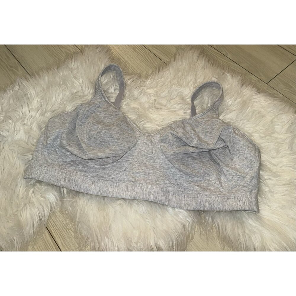 Playtex 18 Hour Ultimate Lift & Support Bra WF Cotton Blend Womens 44D Gray 474C